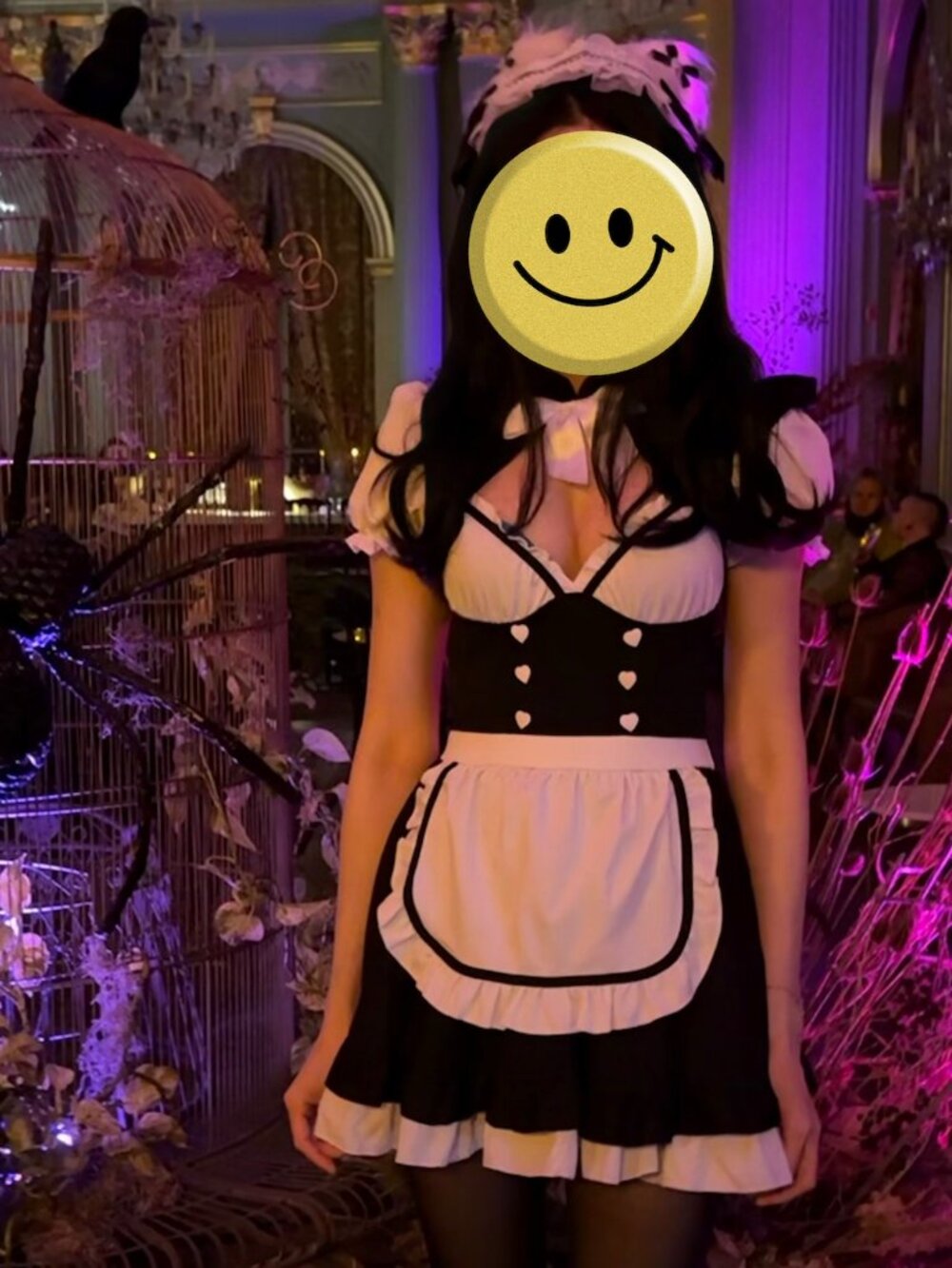 Dolls Kill Cat Maid Halloween Costume Set | Size S | Black & White